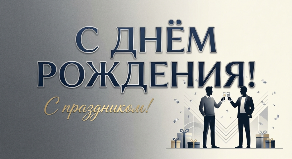 Поздравительная открытка на день рождения Алексею через ИИ