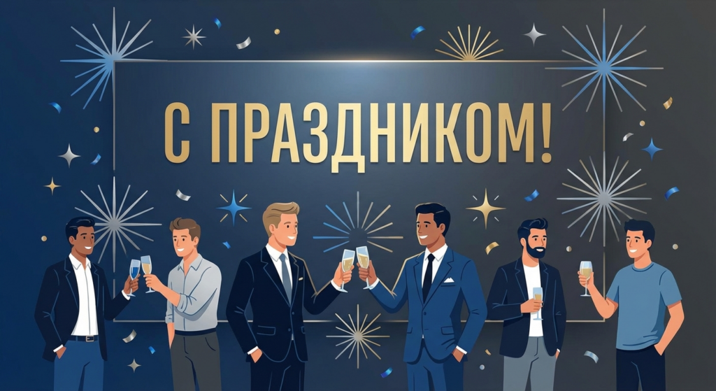 Поздравительная открытка на день рождения Антону через ИИ