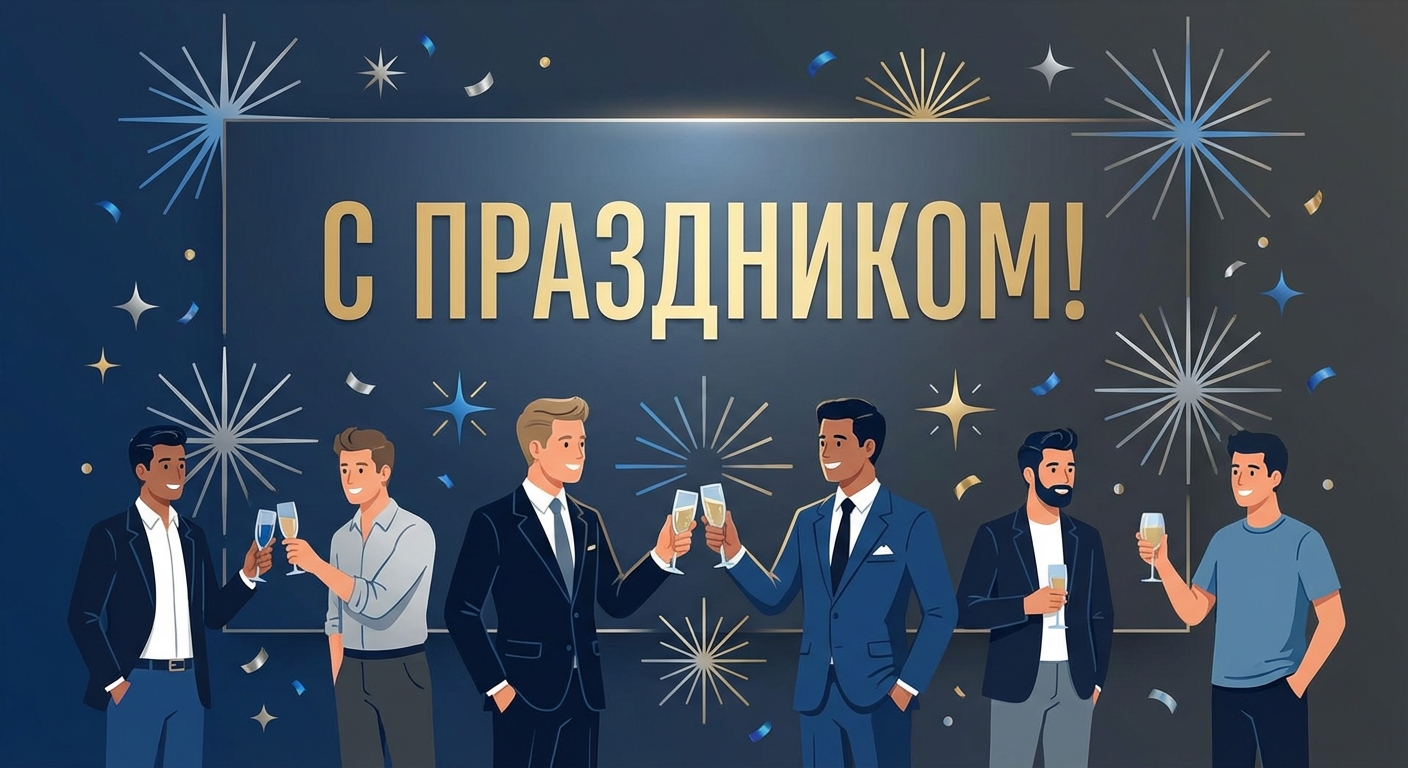 Поздравительная открытка на день рождения Антону через ИИ