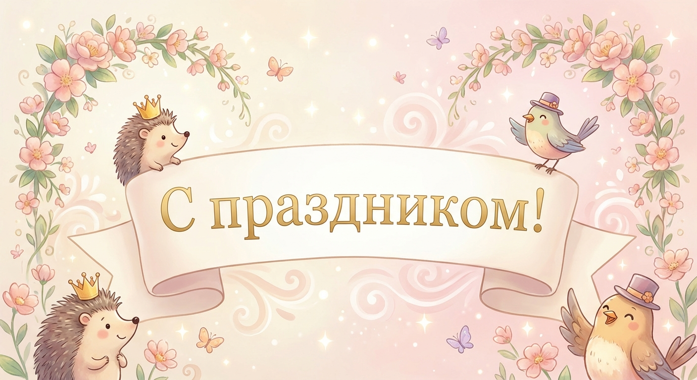 Поздравительная открытка на день рождения Веронике через ИИ