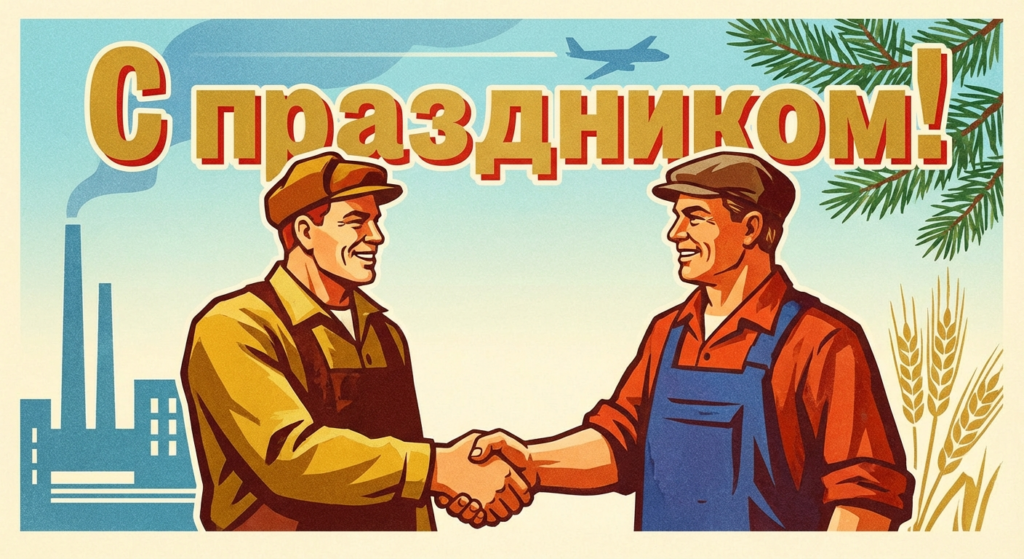 Поздравительная открытка на день рождения Виктору через ИИ