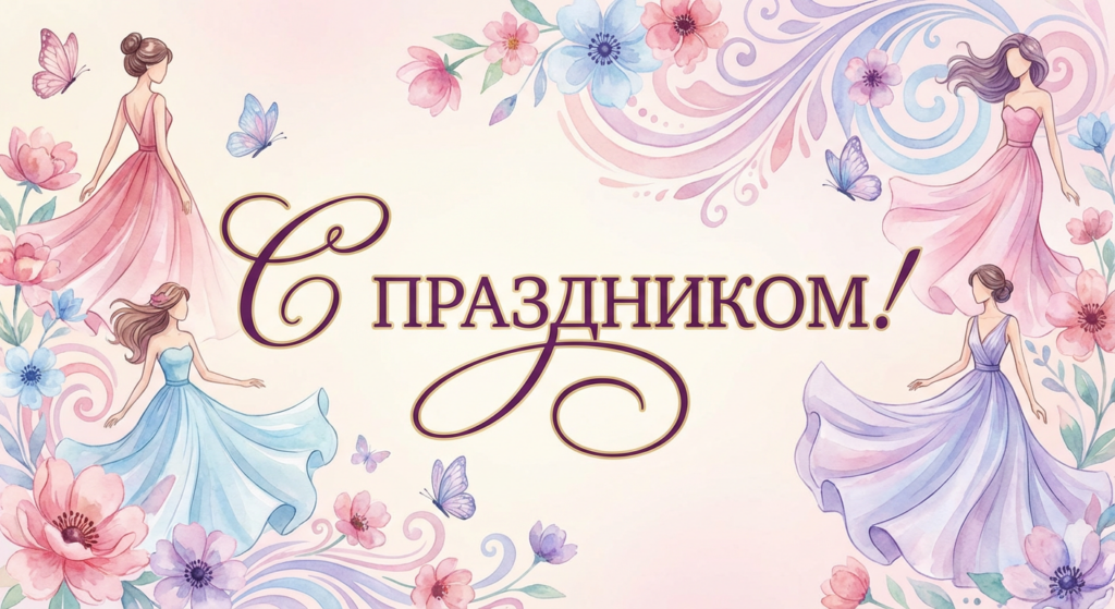 Поздравительная открытка на день рождения подруге через ИИ