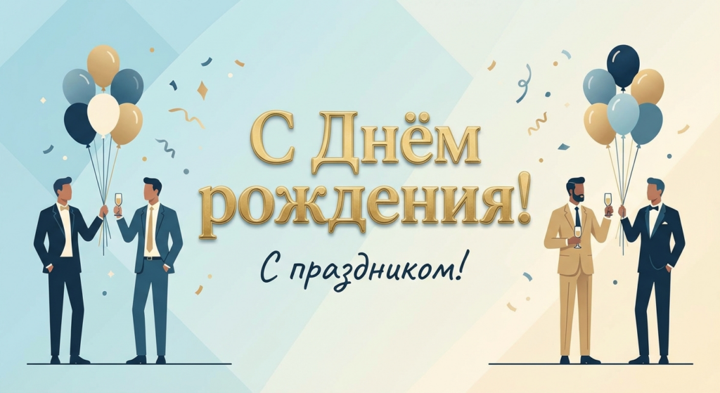 Поздравительная открытка на день рождения Дмитрию через ИИ