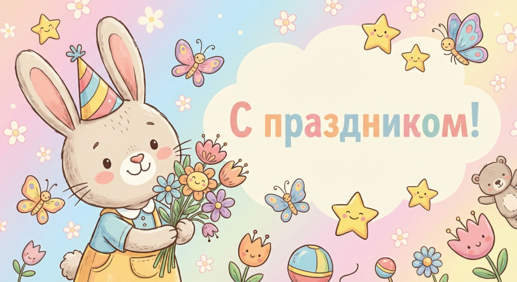 Поздравительная открытка на день рождения Зое через ИИ