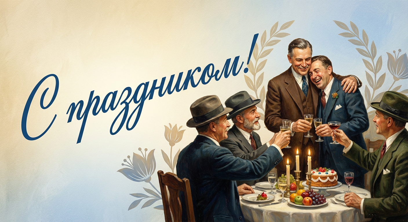 Поздравительная открытка на день рождения любимому через ИИ