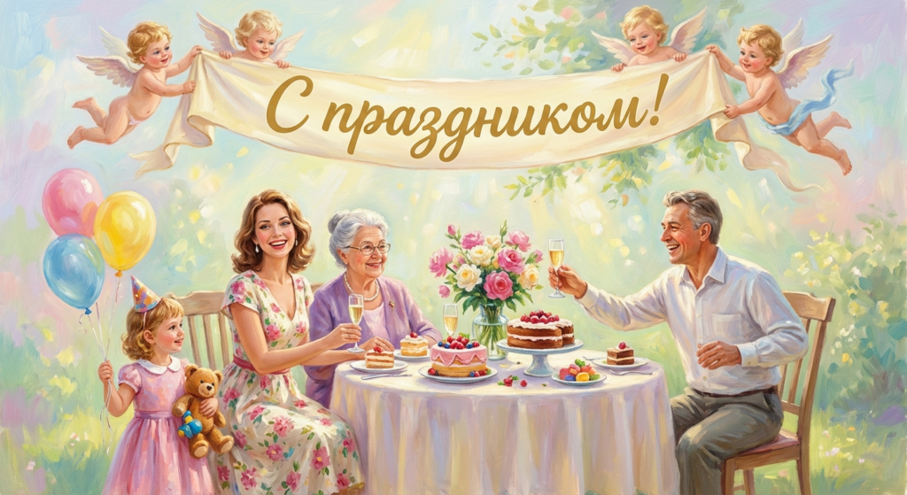 Поздравительная открытка на день рождения Карине через ИИ