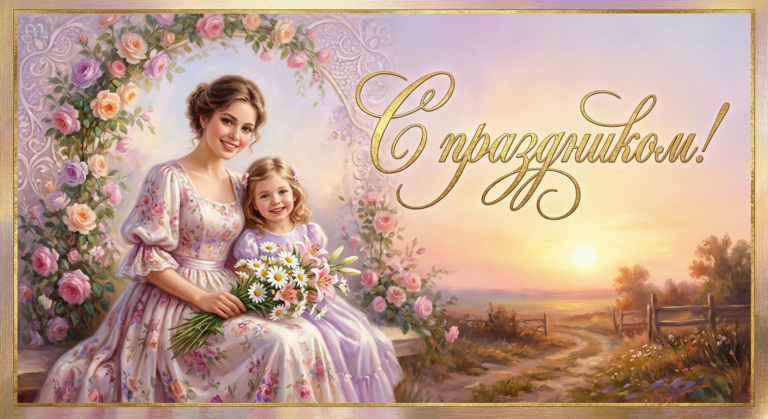 Поздравительная открытка на день рождения Кристине через ИИ