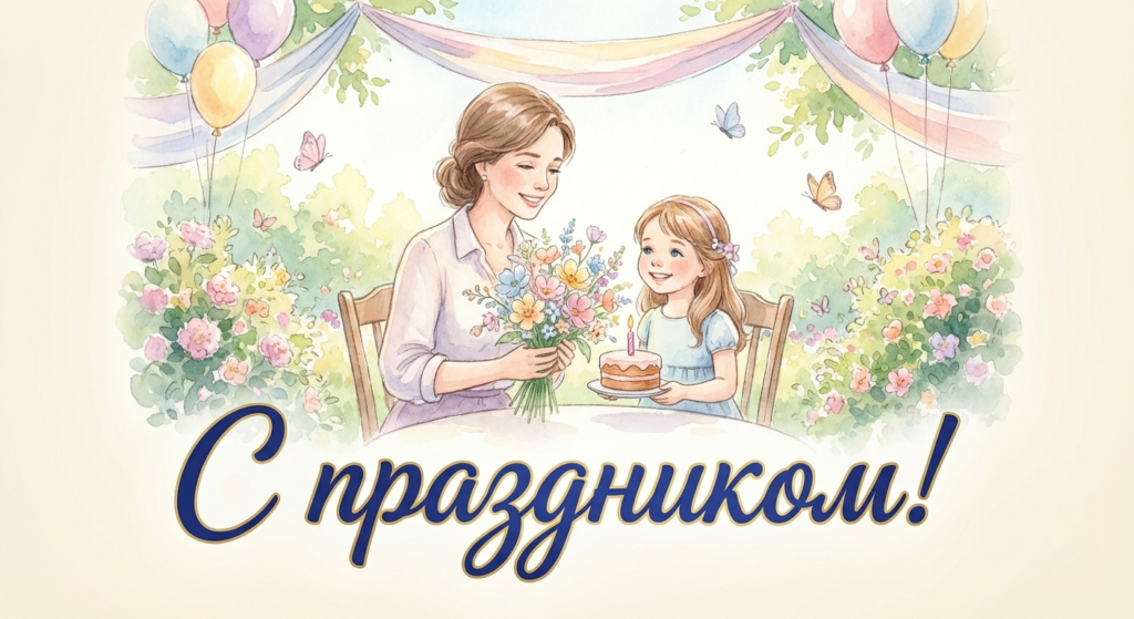 Поздравительная открытка на день рождения Ларисе через ИИ