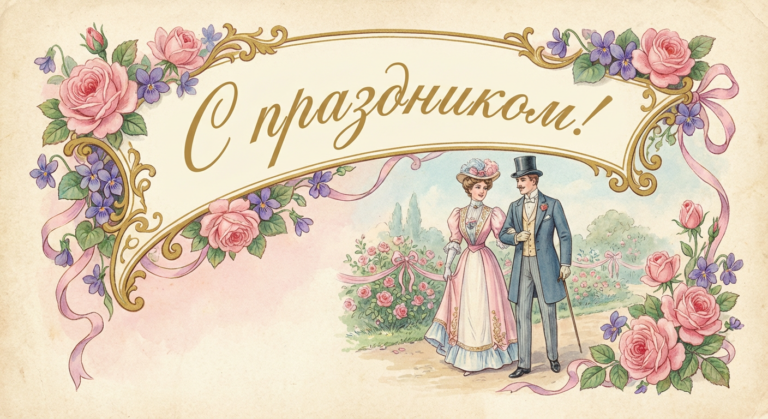 Поздравительная открытка на день рождения любимой через ИИ