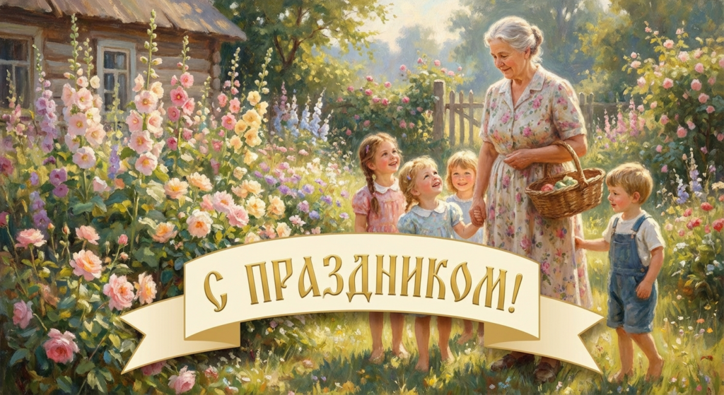 Поздравительная открытка на день рождения Людмиле через ИИ