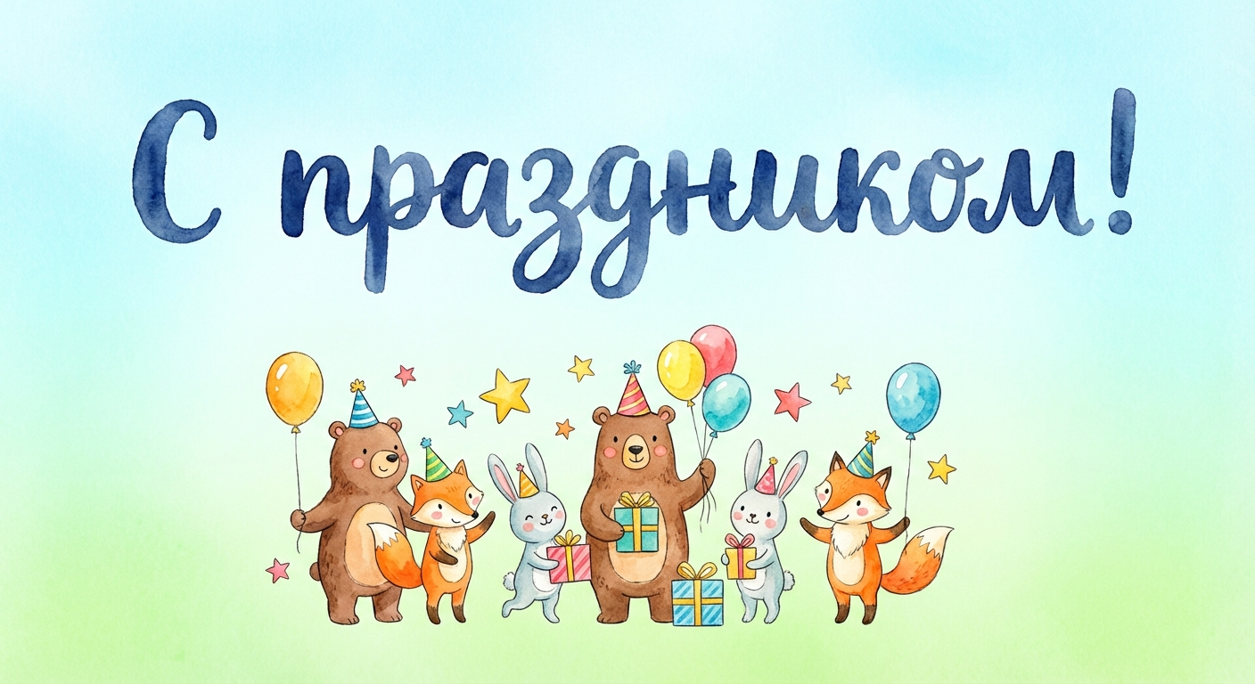 Поздравительная открытка на день рождения Матвею через ИИ