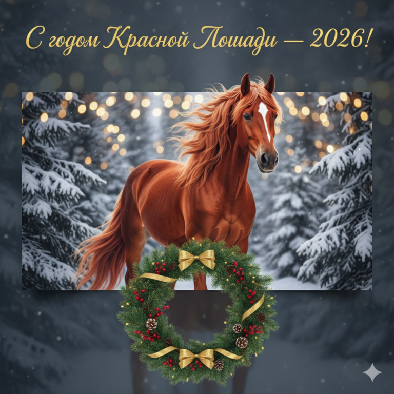Создание новогодней открытки с лошадью в нейросетях: руководство 2026