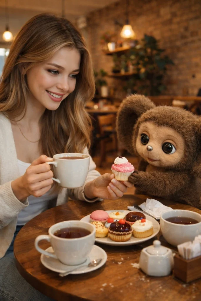 Как создать трендовое фото с Чебурашкой