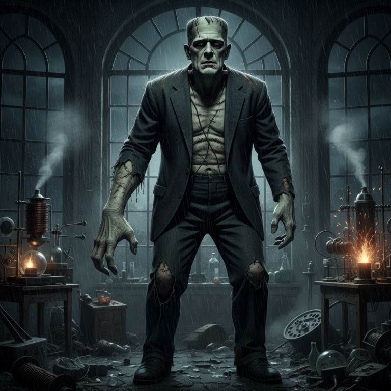 Сгенерировать фото или селфи в стиле фильма "Франкенштейн (Frankenstein)"