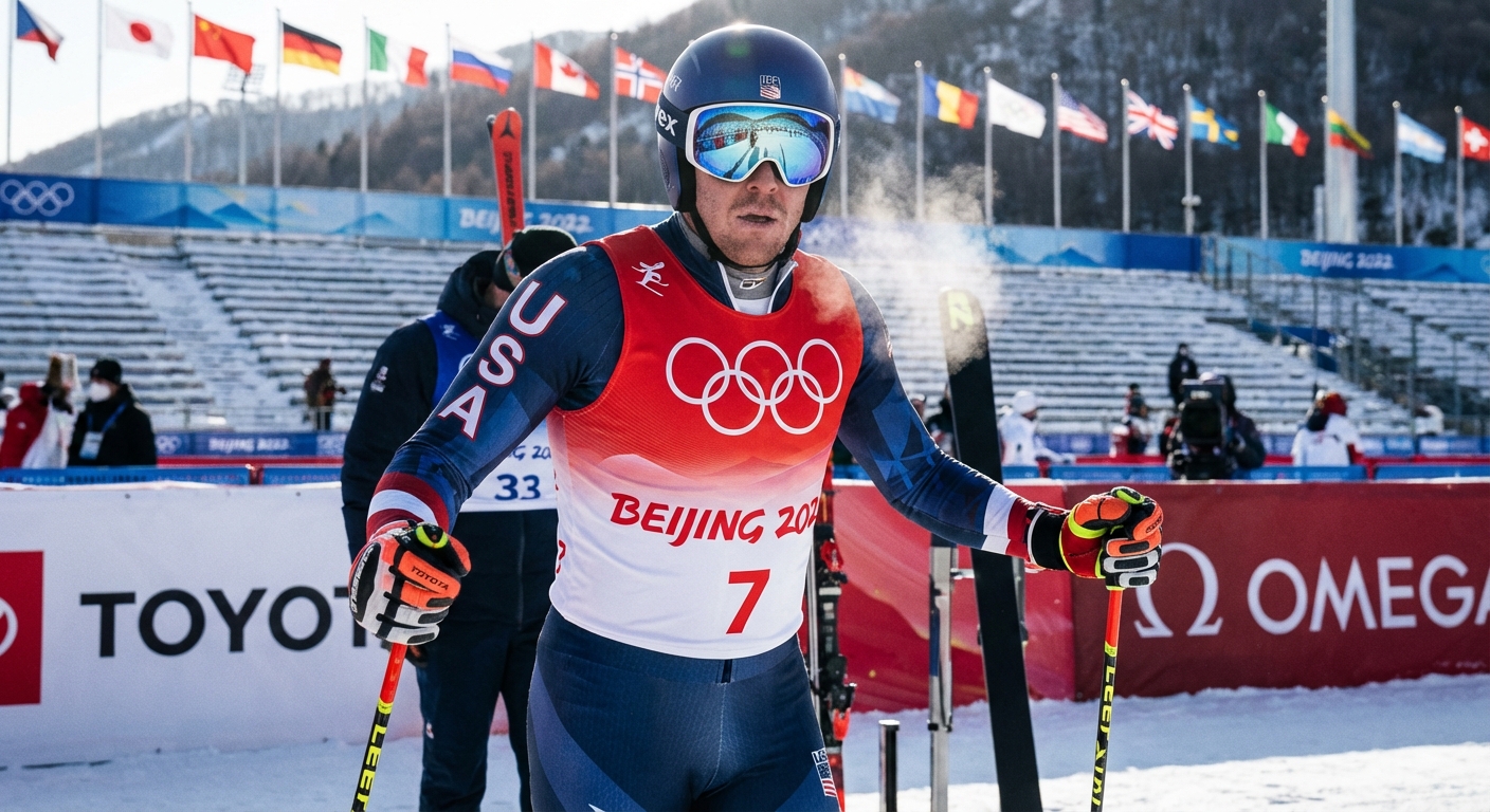 Сгенерировать фото или селфи в тематике «Я на старте лыжной гонки»