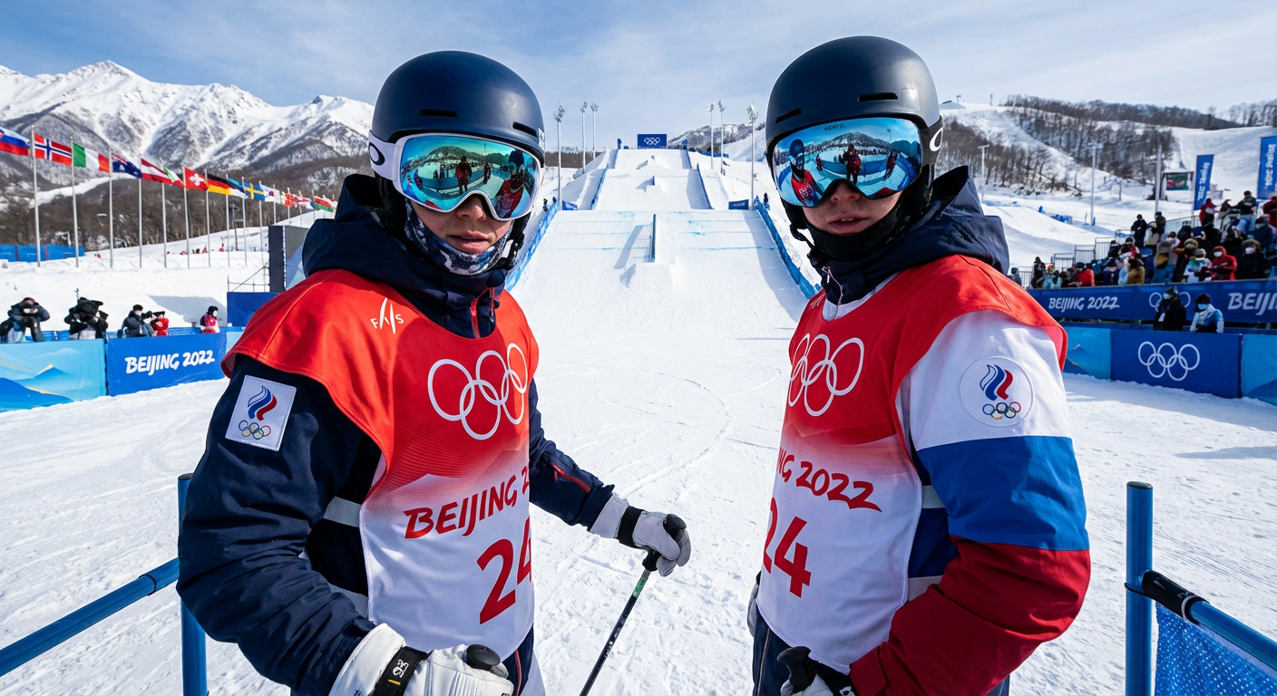 Сгенерировать фото или селфи в тематике «Я на старте фристайл-слоупстайла»