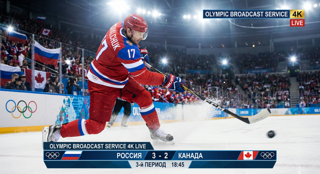 Сгенерировать фото или селфи в тематике «Я в момент удара по шайбе в хоккее»