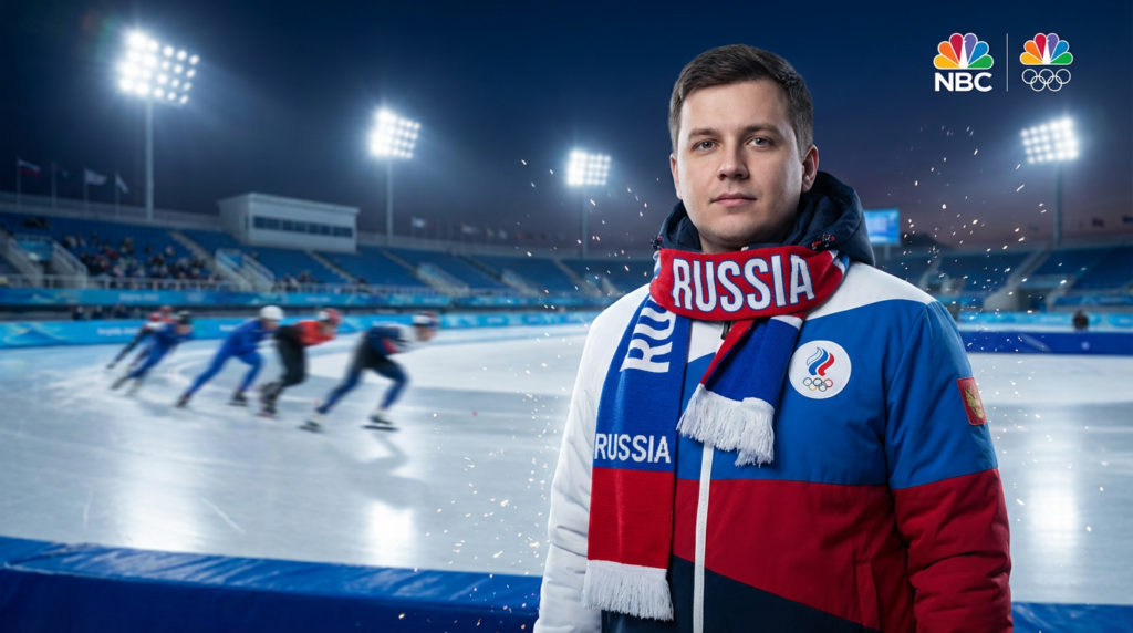 Сгенерировать фото или селфи в тематике «Я среди болельщиков на конькобежном стадионе»