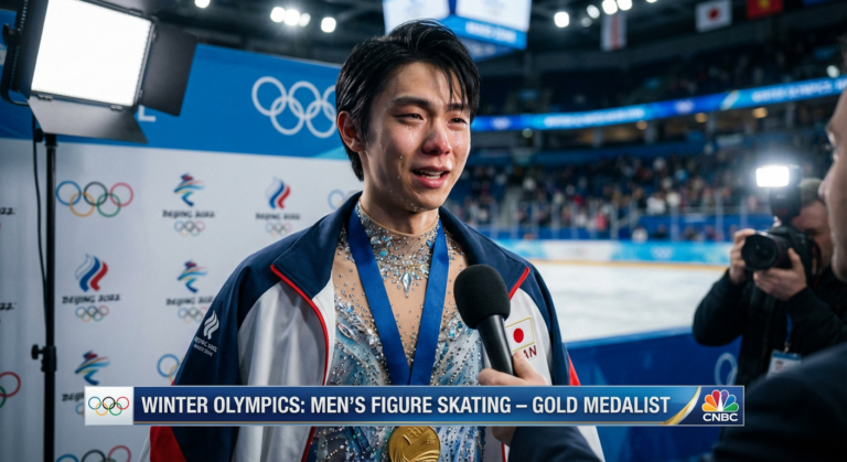 Сгенерировать фото или селфи в тематике "Я даю интервью после фигурного катания"