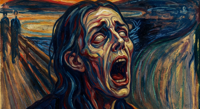 Сгенерировать фото или селфи в стиле "Эдвард Мунк — (Edvard Munch)"