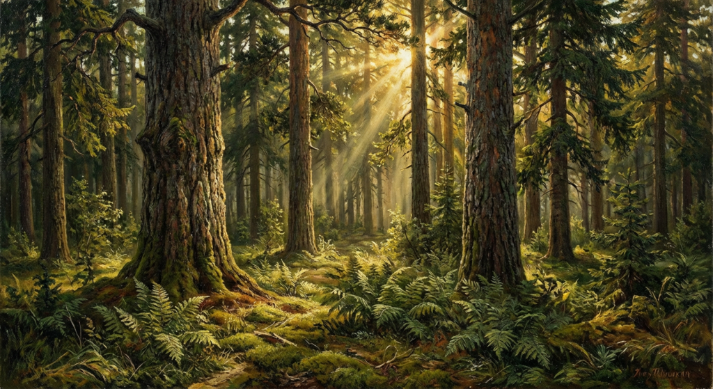 Сгенерировать фото или селфи в стиле «Иван Шишкин — (Ivan Shishkin)»