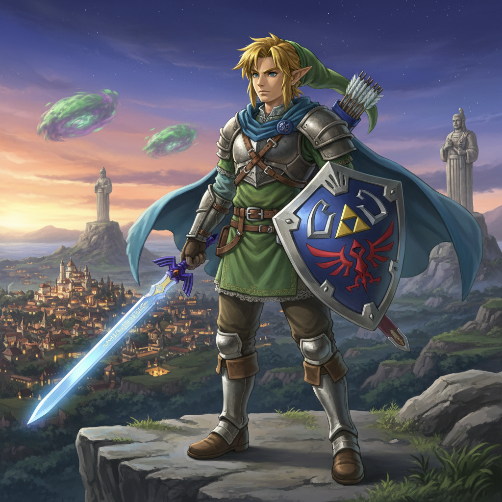 Сгенерировать фото или селфи в стиле игры «Zelda: Breath of the Wild / TotK»