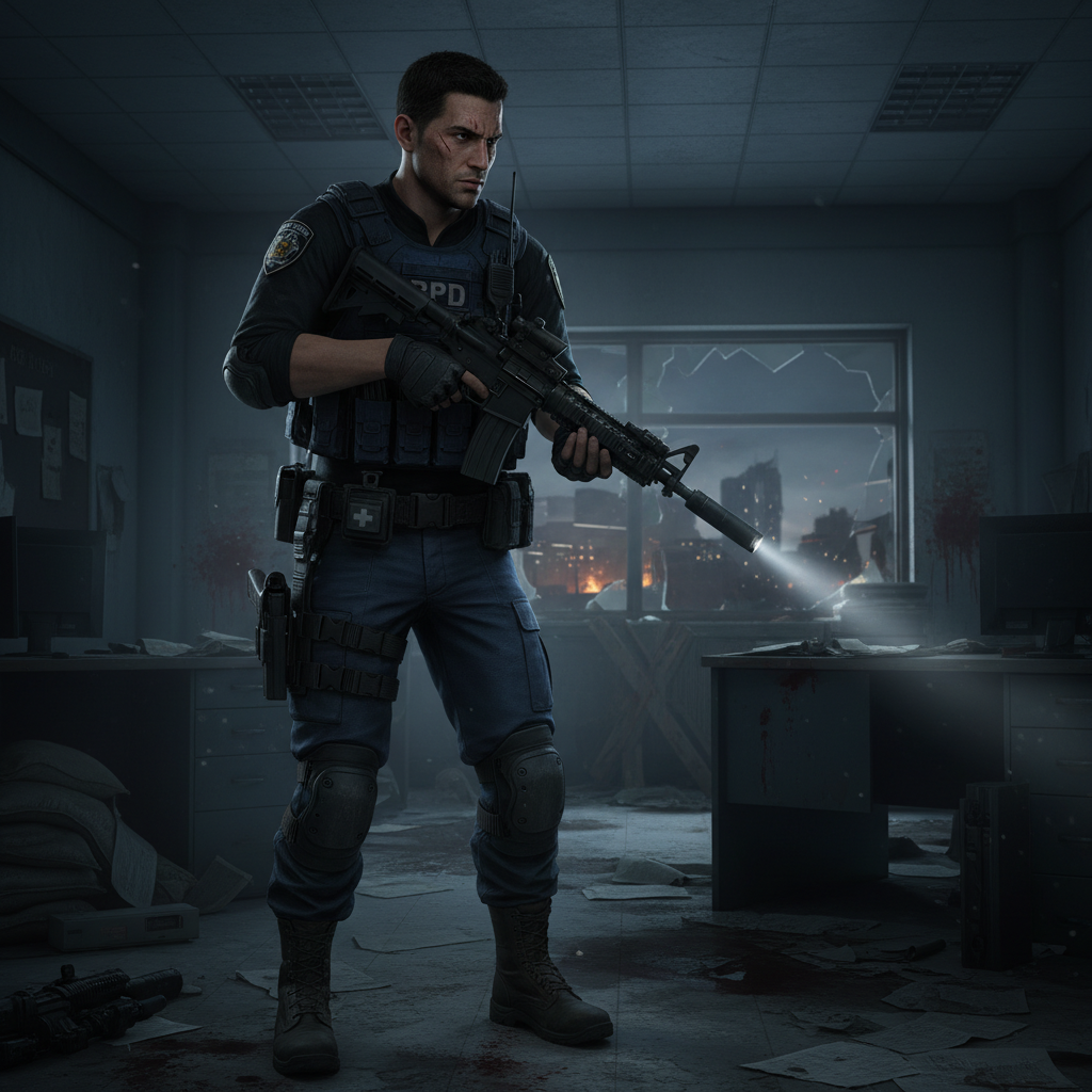 Сгенерировать фото или селфи в стиле игры «Resident Evil»