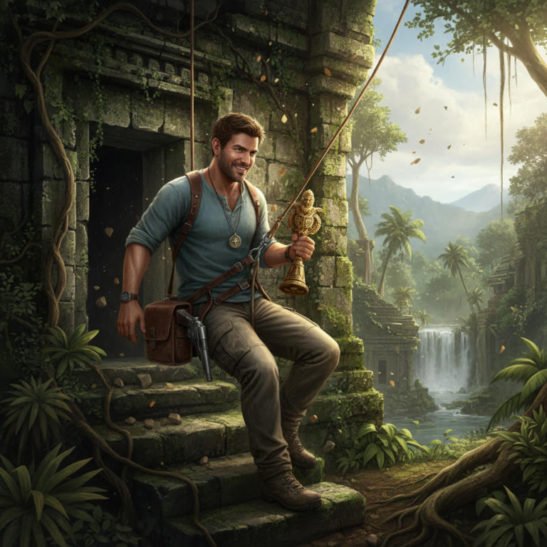 Сгенерировать фото или селфи в стиле игры "Uncharted 2: Among Thieves"