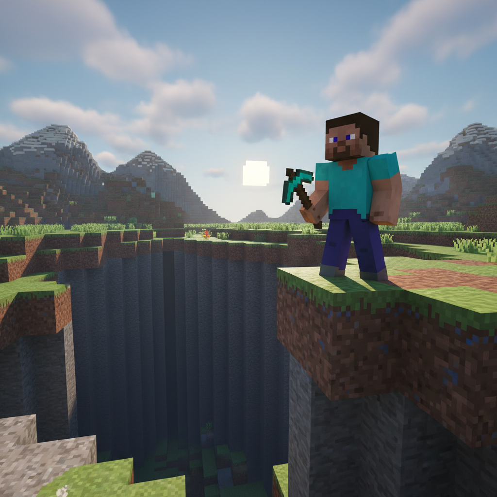 Сгенерировать фото или селфи в стиле игры «Minecraft»