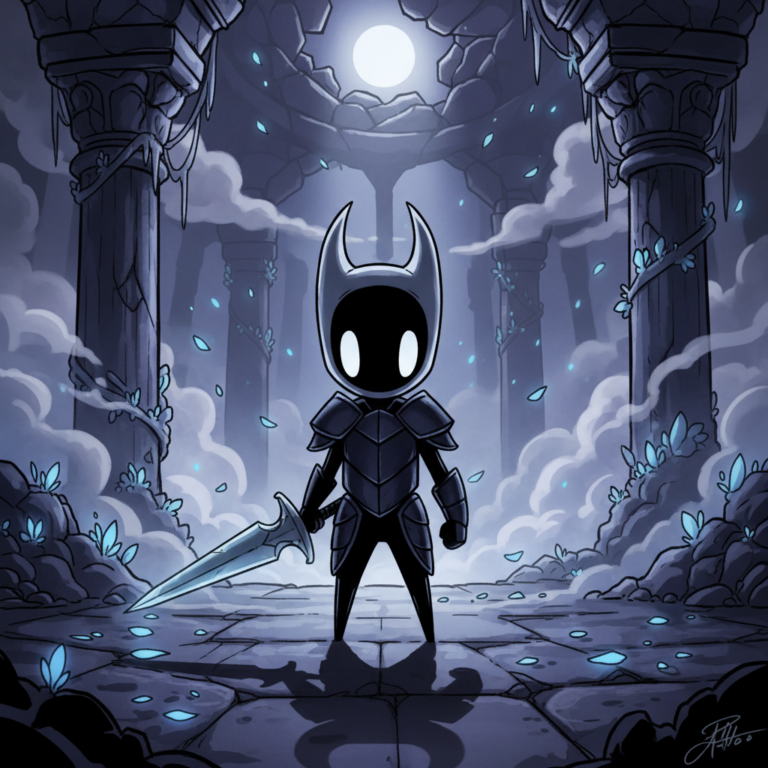 Сгенерировать фото или селфи в стиле игры "Hollow Knight"