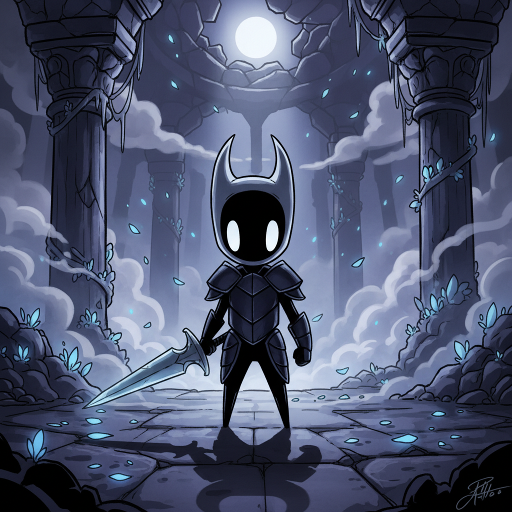 Сгенерировать фото или селфи в стиле игры «Hollow Knight»