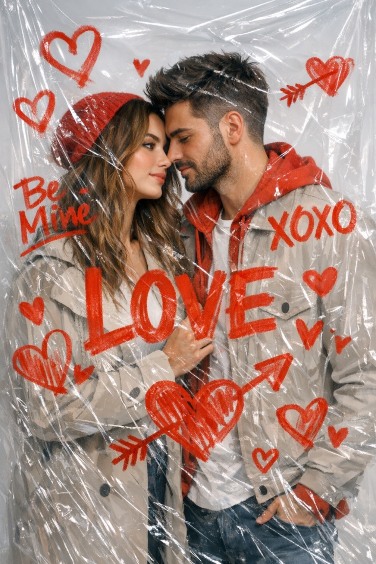 Как создать трендовое фото "Влюблённая пара за плёнкой"