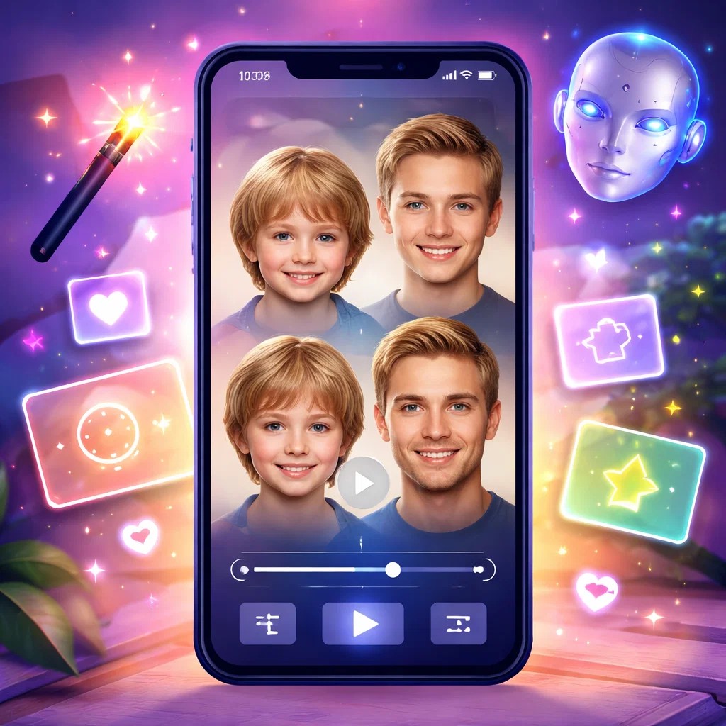 Как сделать видео с изменением внешности по годам в нейросети: от детства до взрослого возраста