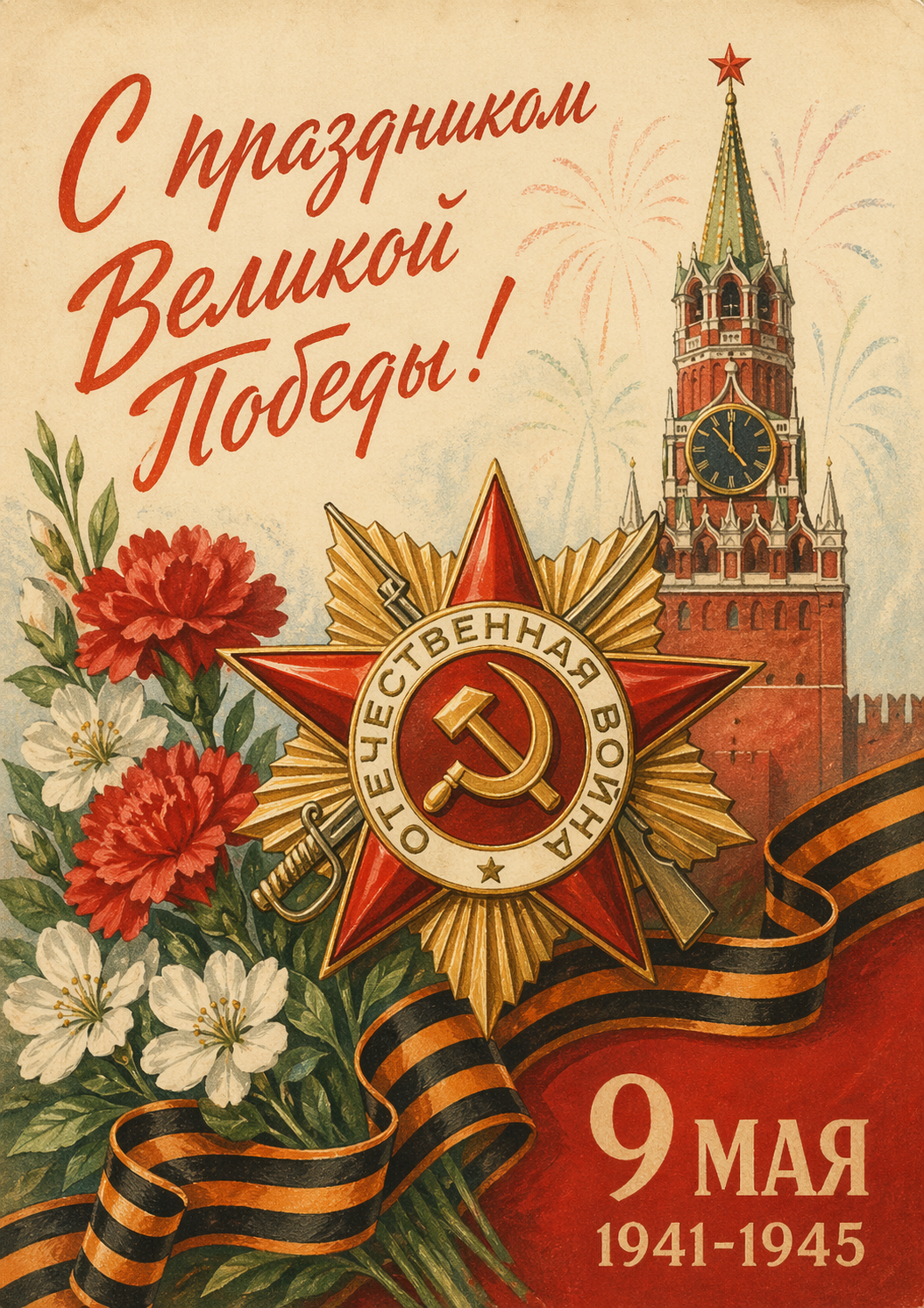 Как сделать открытку к 9 мая с помощью нейросетей