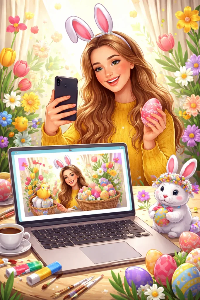 Как сгенерировать открытку на Пасху с помощью нейросети: 10 промтов для создания персонального поздравления с вашим фото