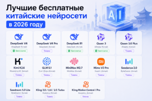 Лучшие бесплатные китайские нейросети в 2026 году