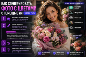 Как сгенерировать фото с цветами с помощью ИИ
