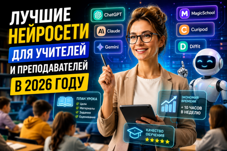 Лучшие нейросети для учителей и преподавателей в 2026 году