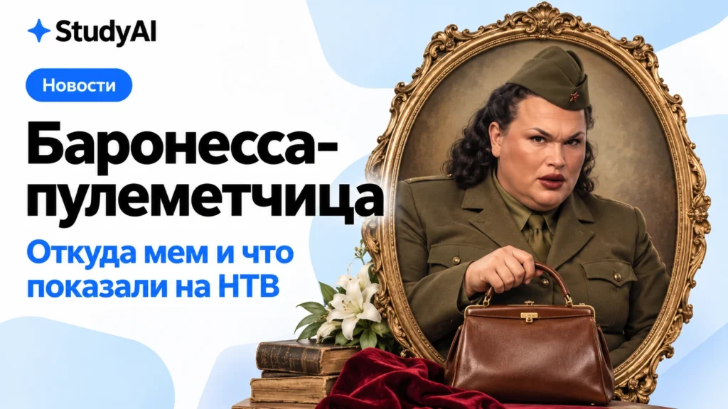 Баронесса-пулеметчица: откуда мем