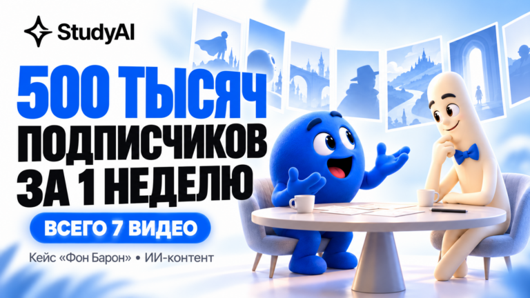 500 тысяч подписчиков за 1 неделю: кейс «Фон Барон» — ИИ-контент