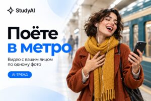 Девушка поёт в метро: как сделать видео со своим лицом по фото