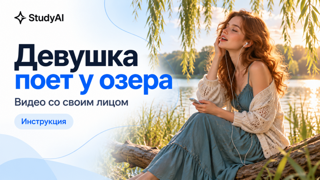 «Вечер у озера»: как сделать видео со своим лицом и образом через ИИ