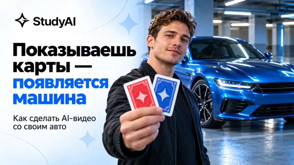 Как сделать тренд «Карта — и тачка в кадре»: видео со своей машиной через ИИ