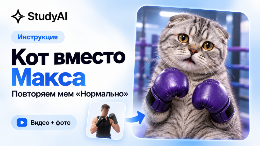 Как сделать кота вместо Макса из мема «Нормально» с помощью нейросети