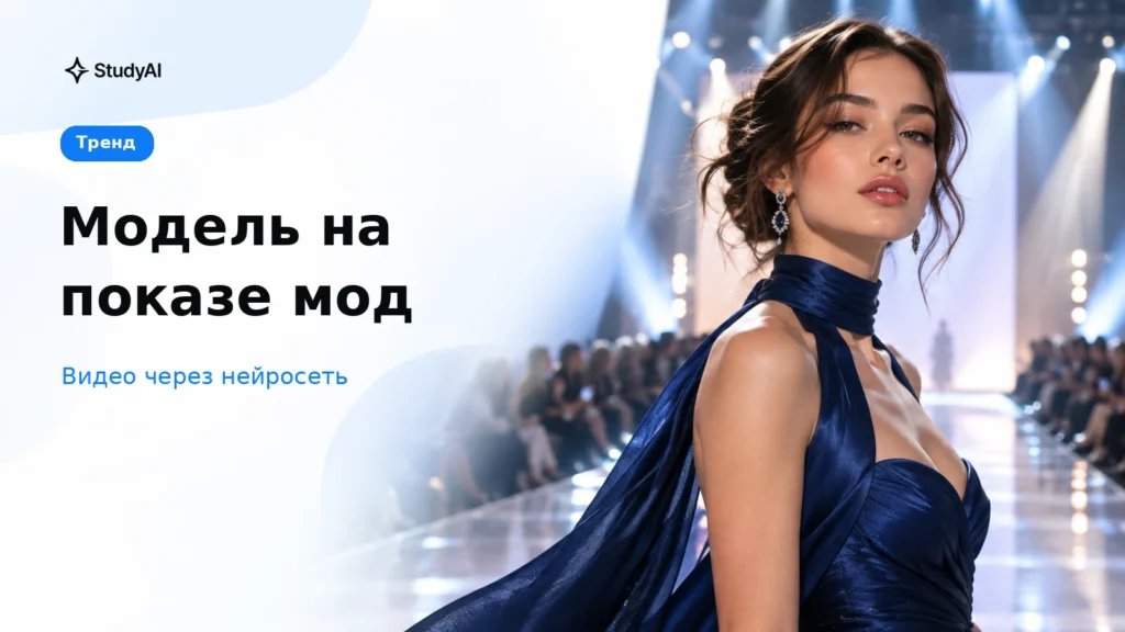 Модель на показе мод: как сделать видео через нейросеть