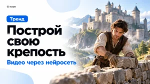 Построй свою крепость: как сделать видео через нейросеть