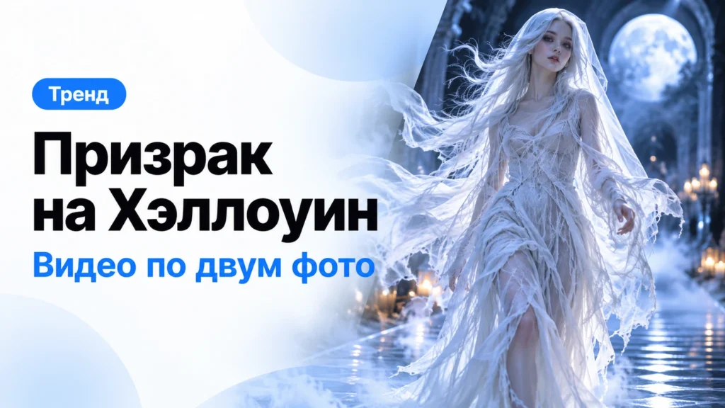 Образ призрака на Хэллоуин по фото: как сделать видео через нейросеть