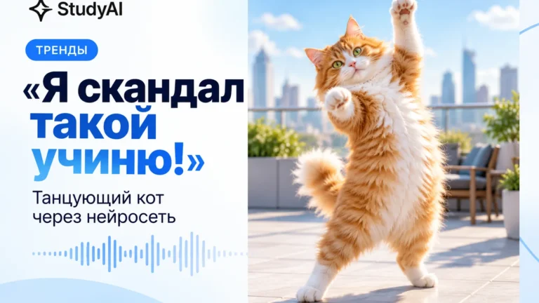 «Я скандал такой учиню»: рыжий кот танцует на задних лапах