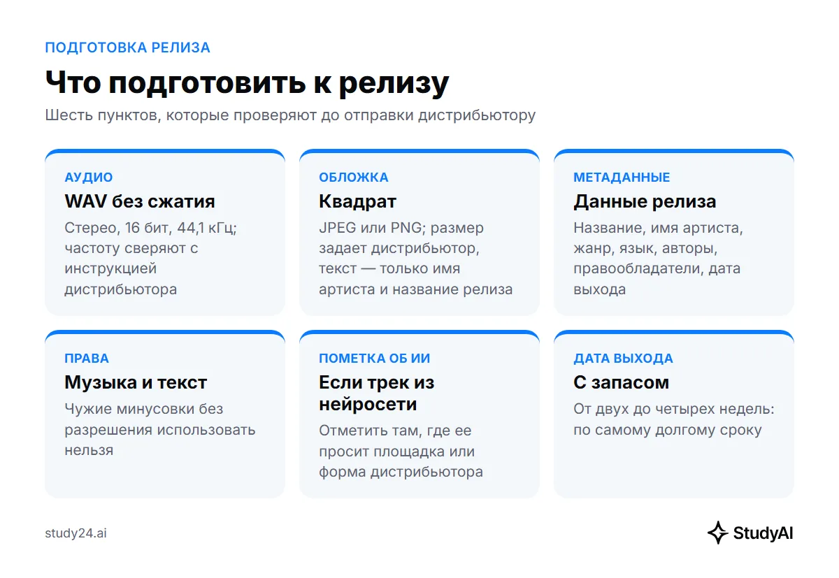 Что подготовить к релизу