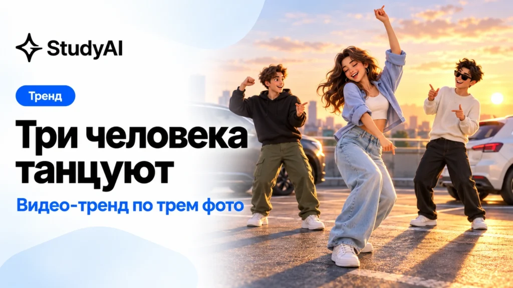 Три человека танцуют: как сделать видео-тренд с Литвиным, Адель и Равшаном через нейросеть